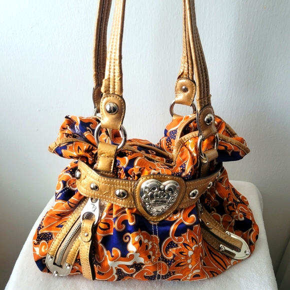 Kathy Van Zeeland Bags Rare Kathy Van Zeeland Blueorange Purse
